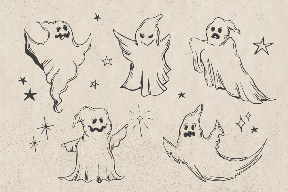 ghost collection of halloween