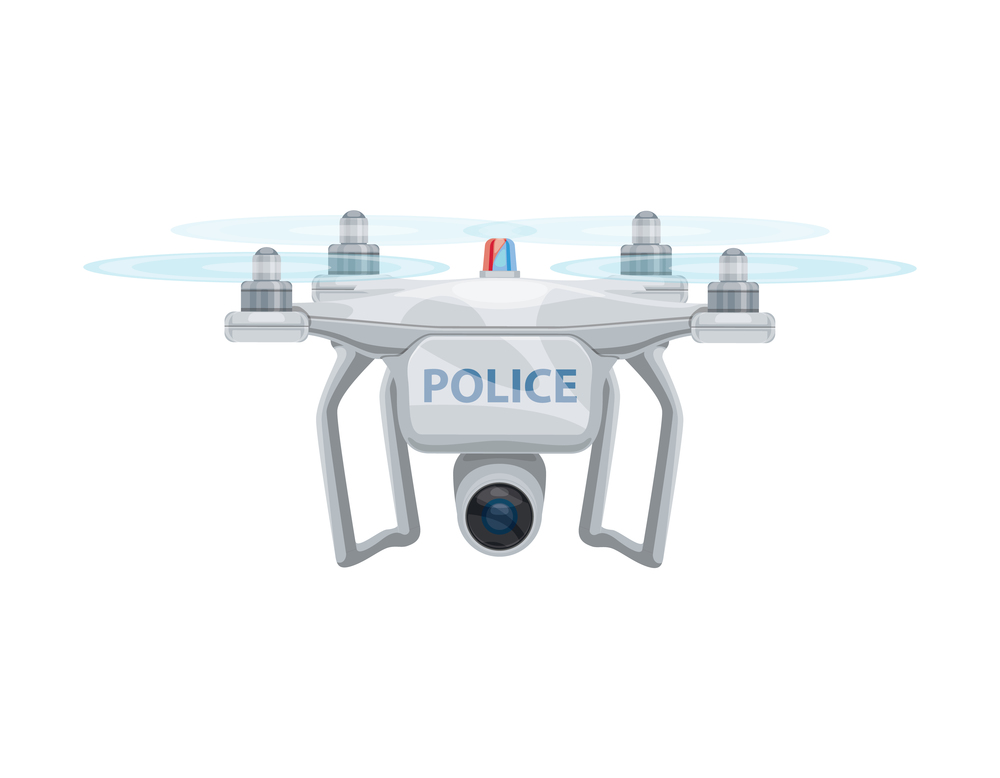 police drone with camera