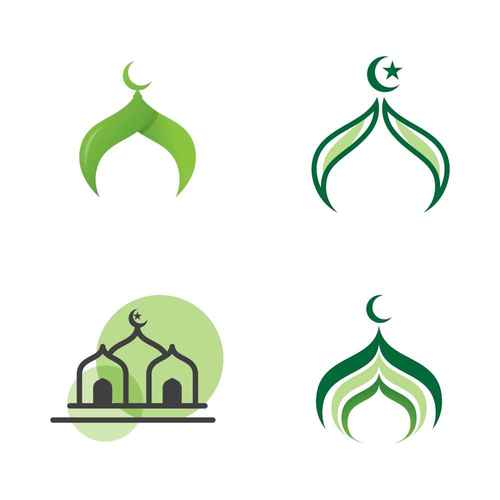 Mosque symbol icon vector Illustration design template