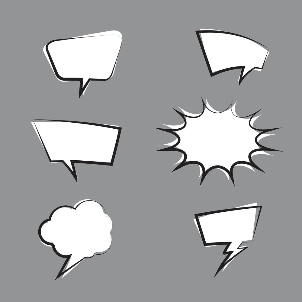 Comic Book  Design Element Vector Illustration