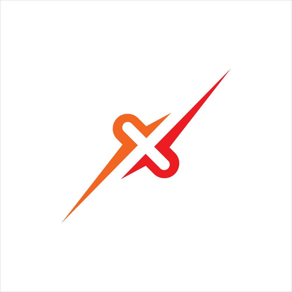X Letter Vector icon design illustration Template