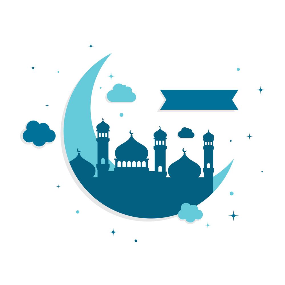 Mosque Background vector Illustration design template