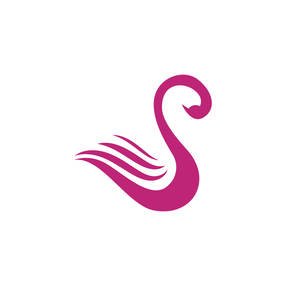 Swan icon Template vector illustration design