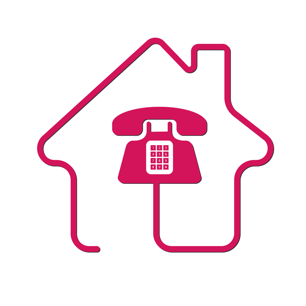 Telephony and communication, utility icon. Vector stock illustration, flat style