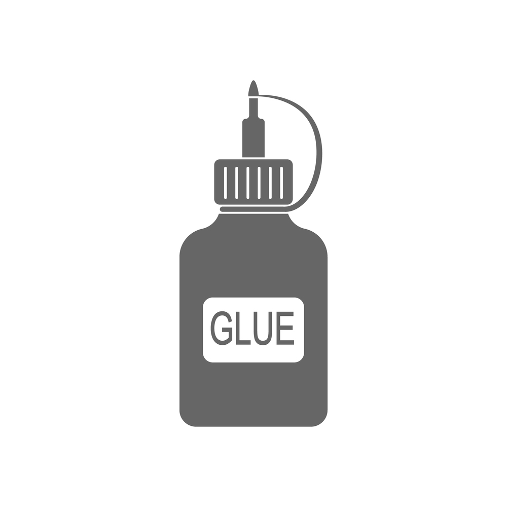 A tube of glue. Vector glue icon. Flat style