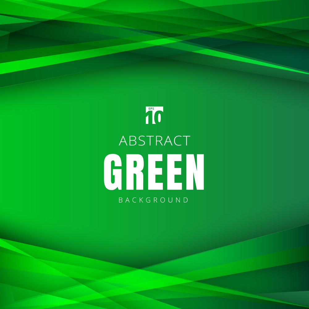 Template summer green nature shapes triangles overlapping with shadow on header and footers background. Vector illustration