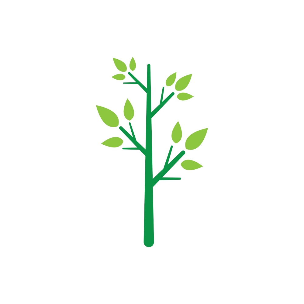 Tree nature logo template vector