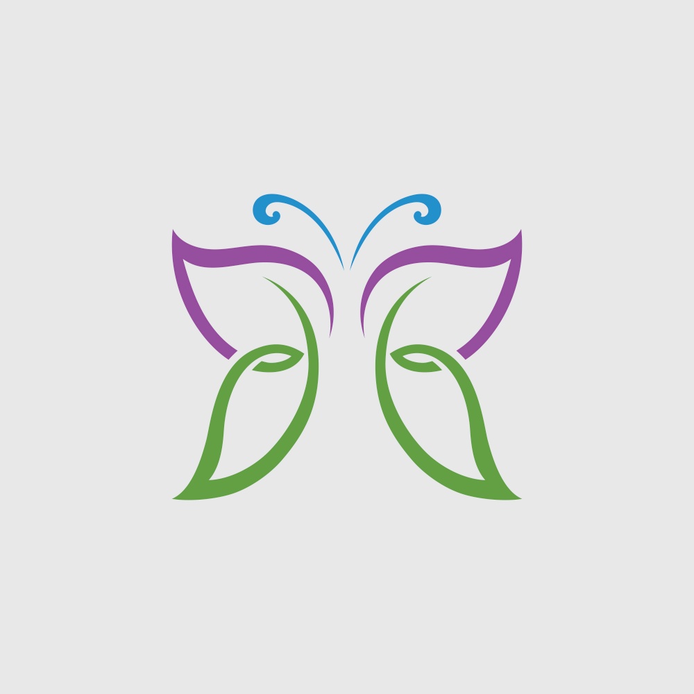 Butterfly logo Vector icon design