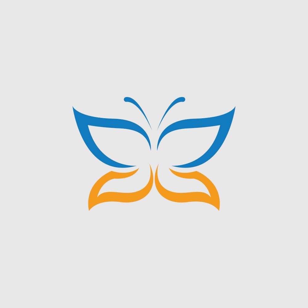 Butterfly logo Vector icon design