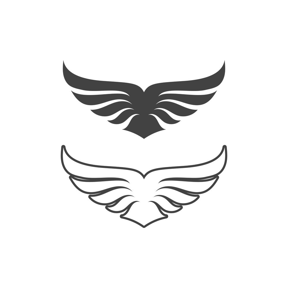 Falcon wing  Logo Template vector illustration design