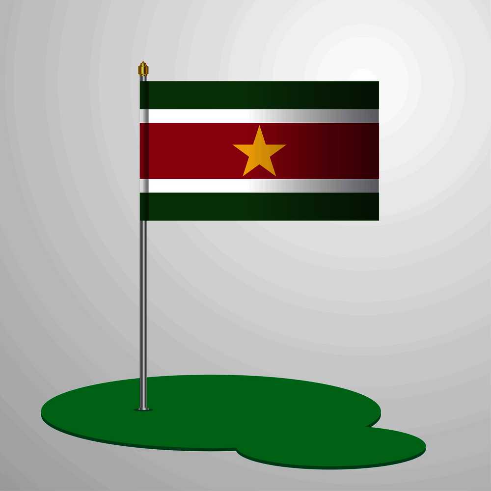 Suriname Flag Pole