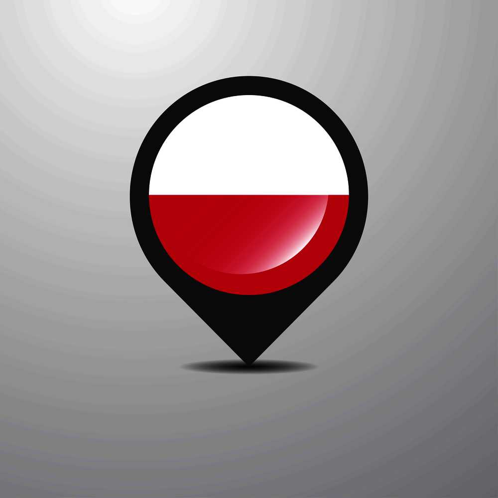 Poland Map Pin