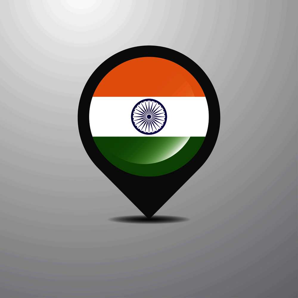 India Map Pin