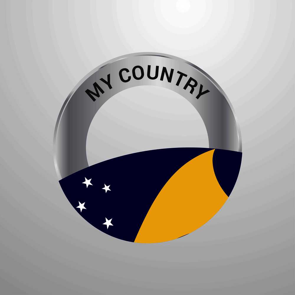 Tokelau My Country Flag badge