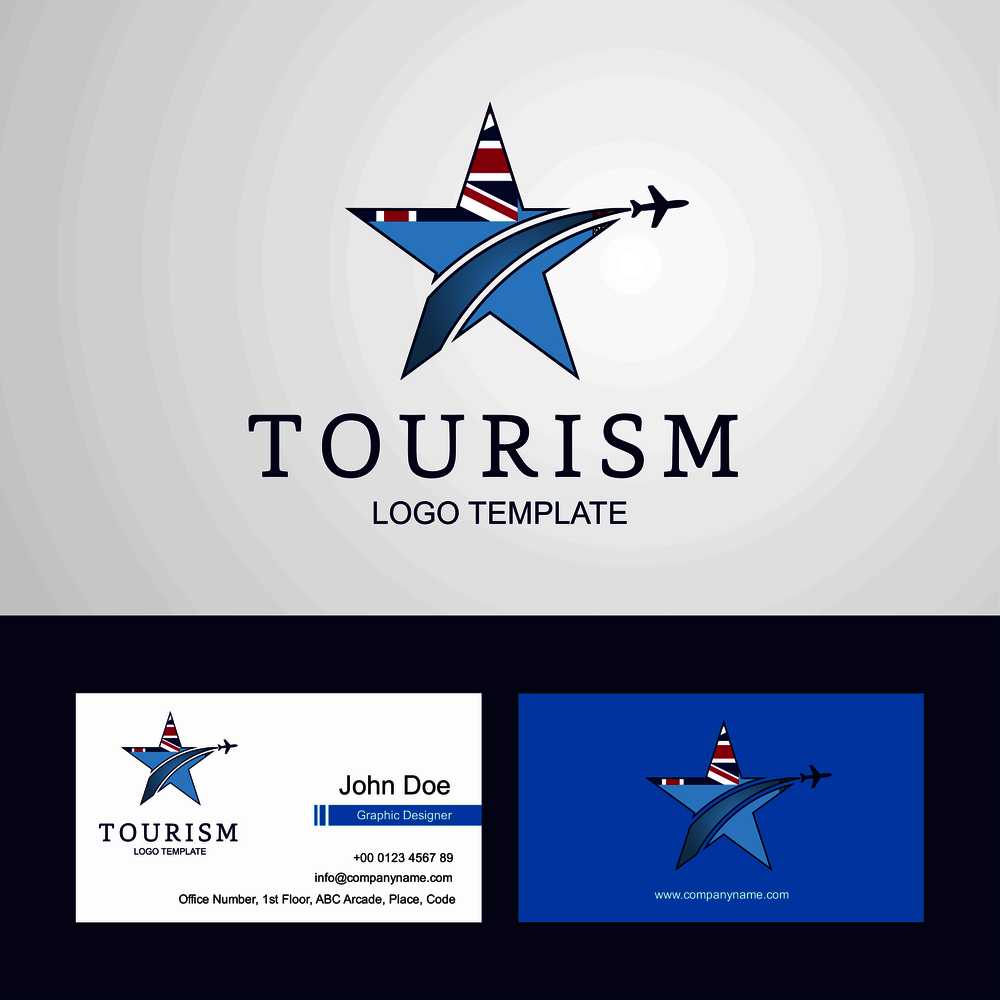 Travel Federation Bosnia and Herzegovina flag Creative Star Logo and Business card design