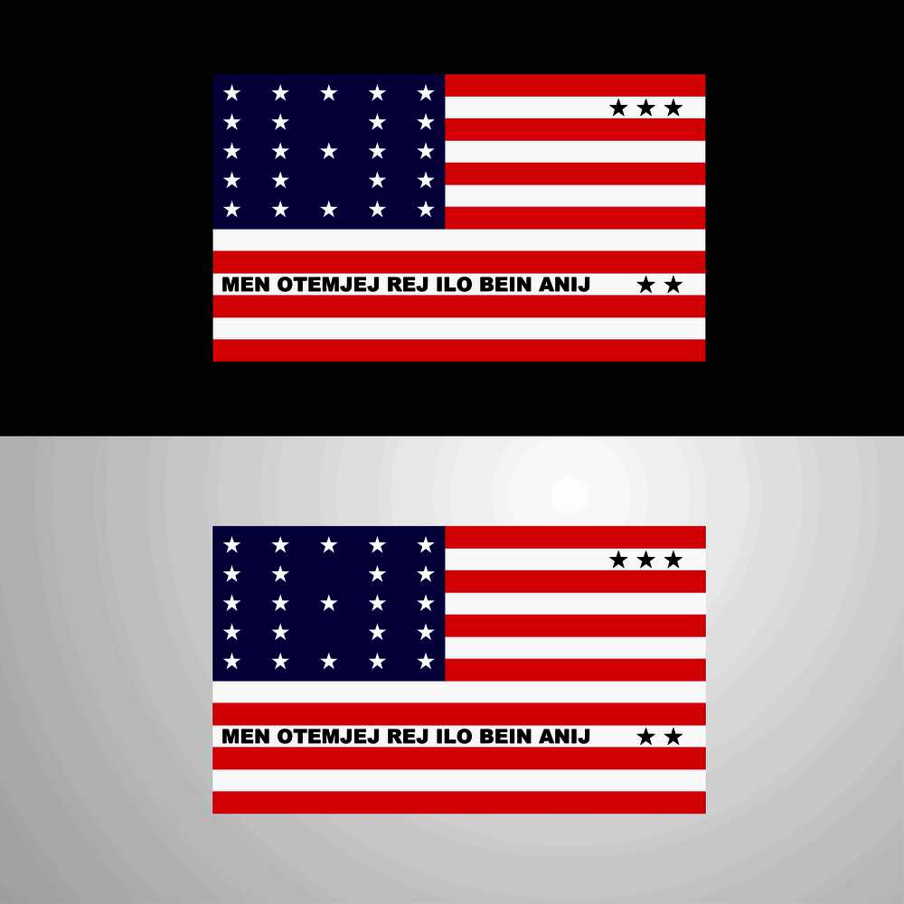 Bikini Atoll Flag banner design
