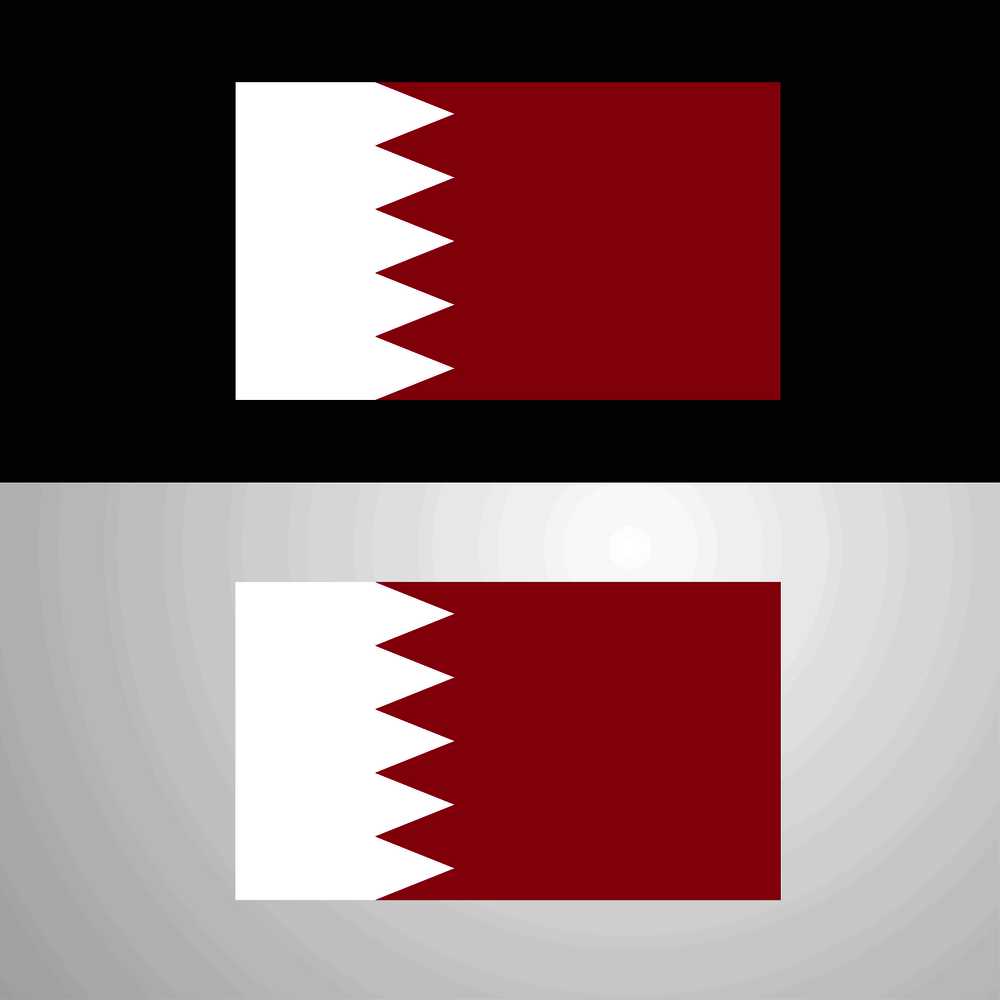 Bahrain Flag banner design
