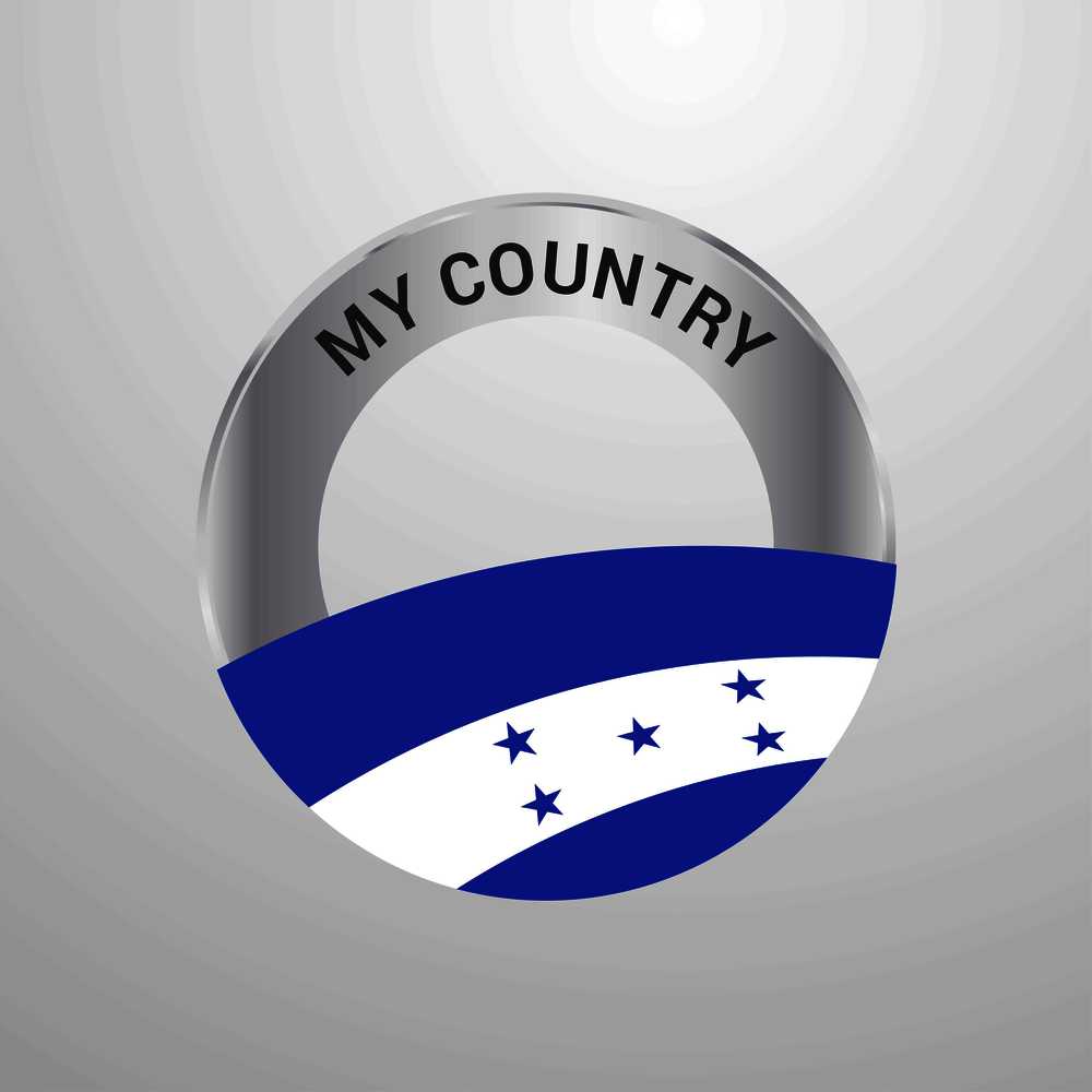 Honduras My Country Flag badge