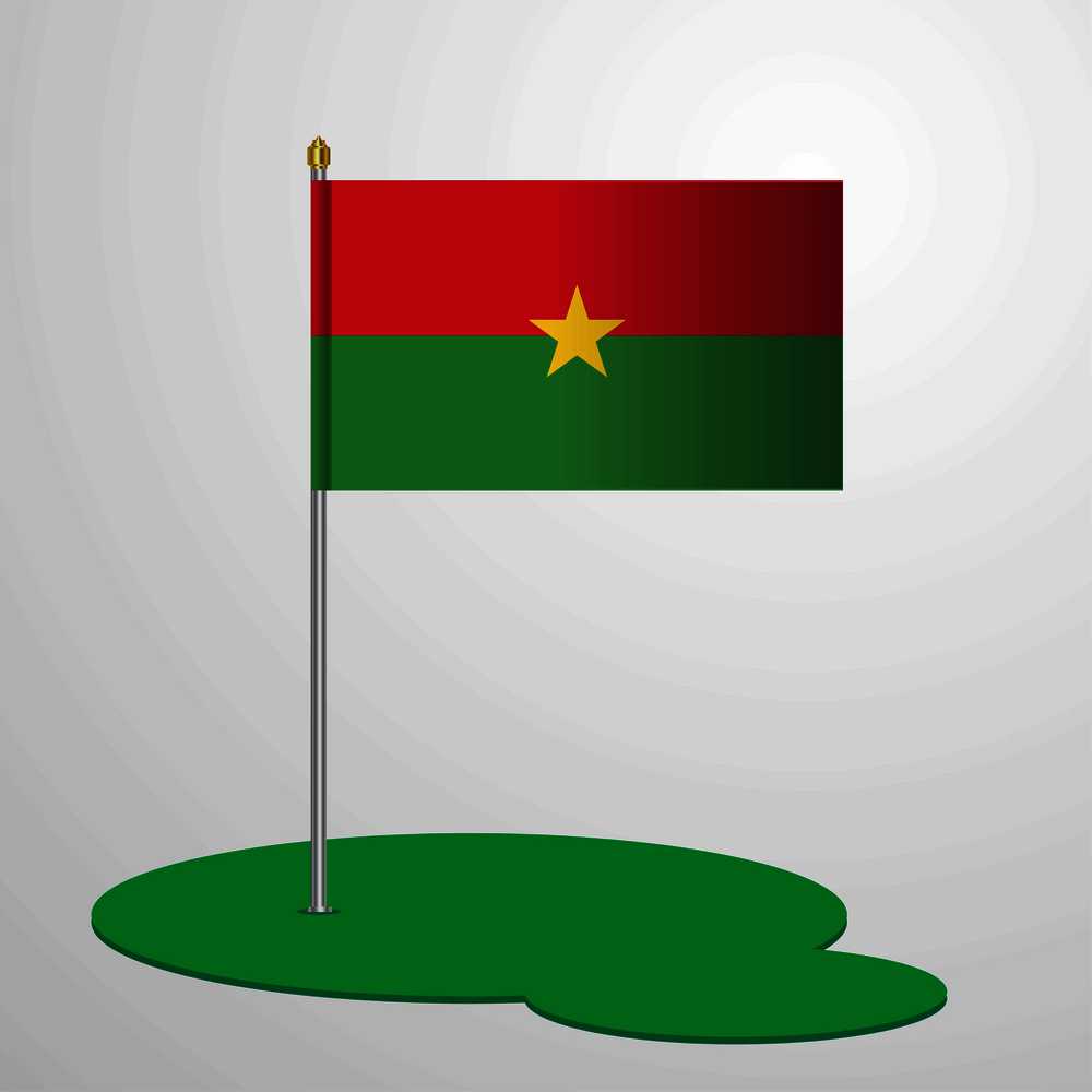 Burkina Faso Flag Pole