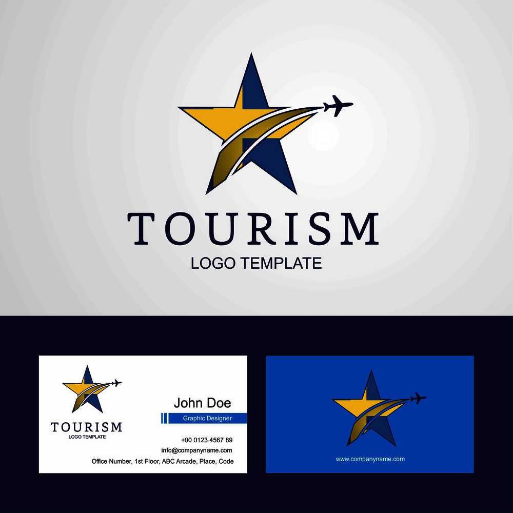 Travel Sweden flag Creative Star Logo and Business card design
