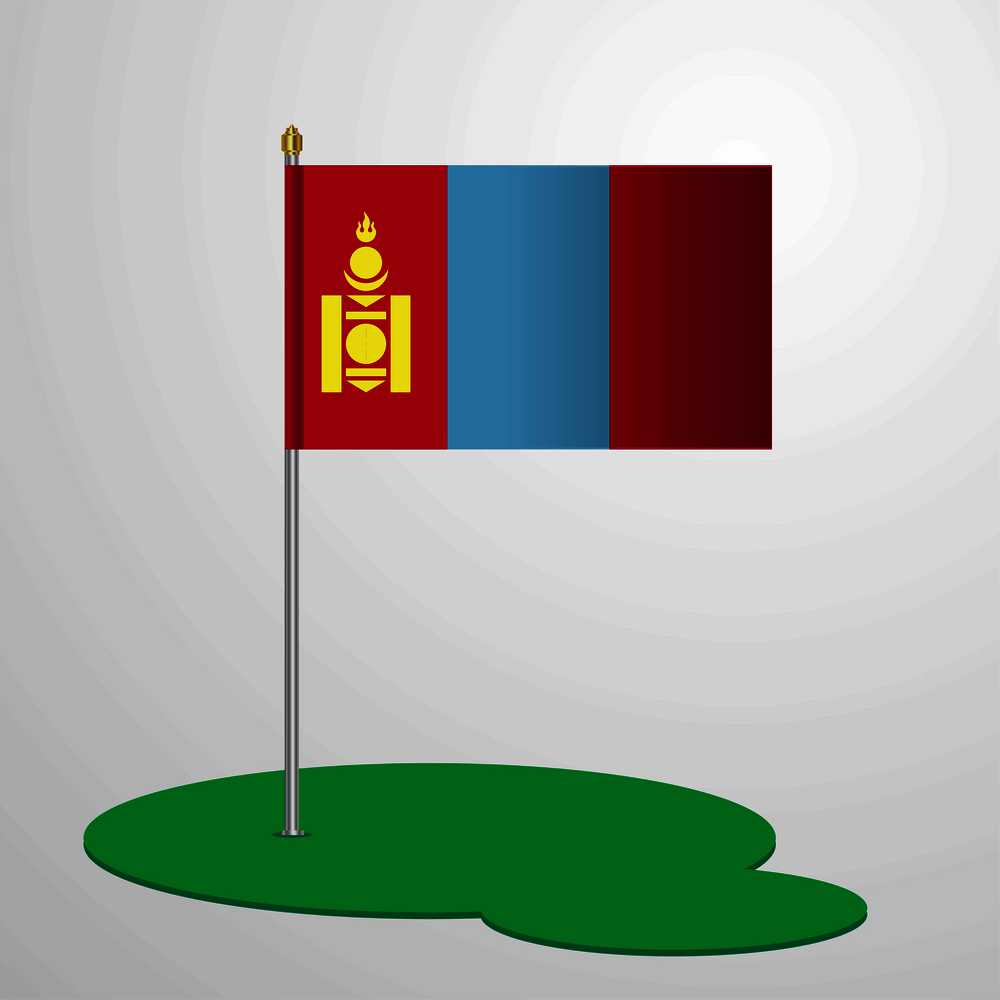 Mongolia Flag Pole