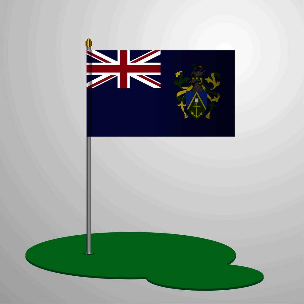 Pitcairn Islnand Flag Pole