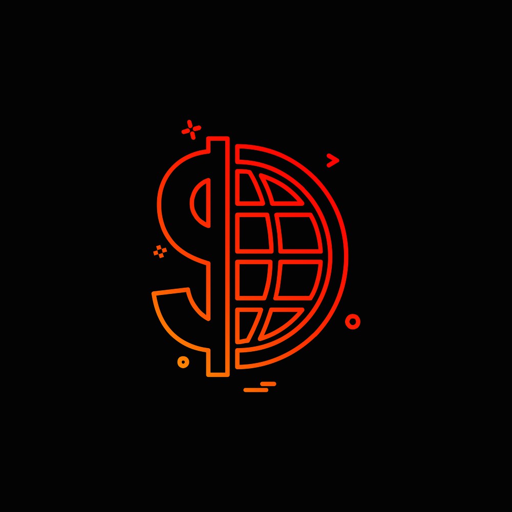 Dollar icon design vector