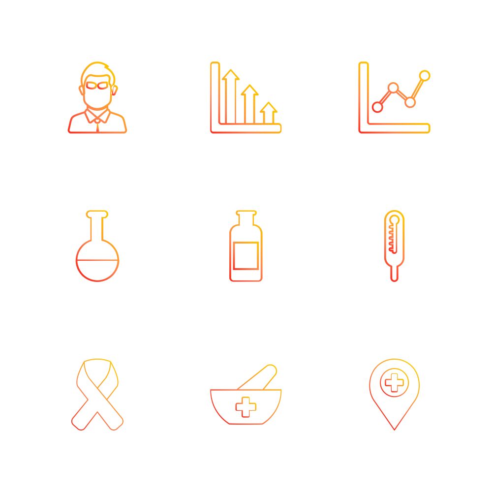 graph , scale ,  beaker , flask , thermometer , cancer , bowl , navigation , medical , icon, vector, design,  flat,  collection, style, creative,  icons