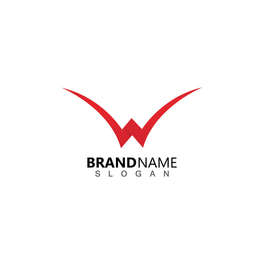 Letter W, Check Logo Design Template