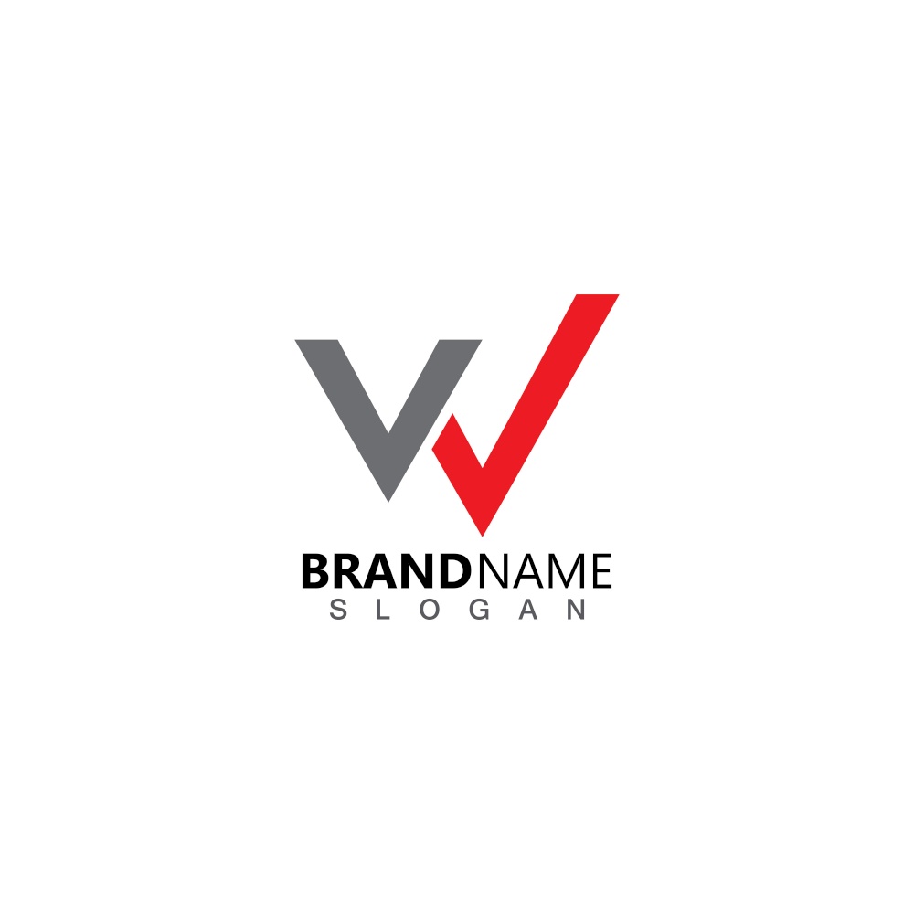 Letter W, Check Logo Design Template