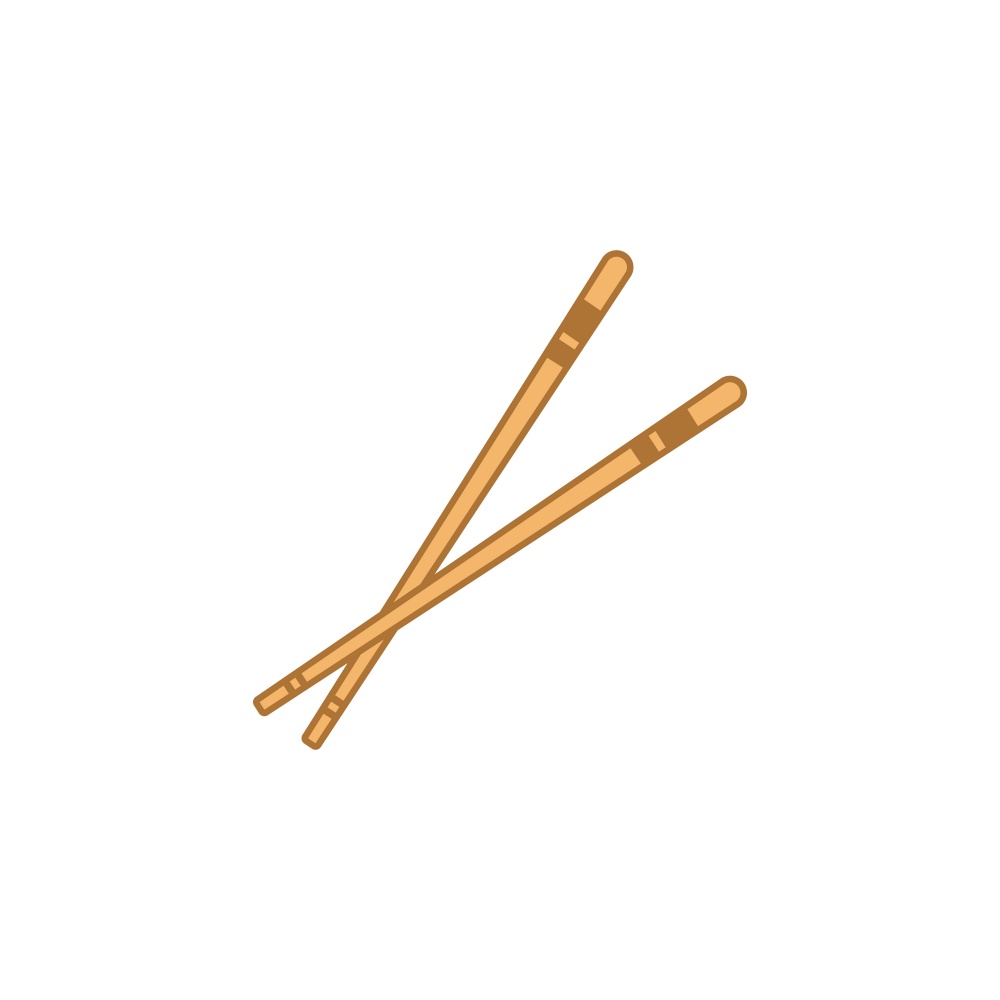 chopsticks icon vector illustration design template web