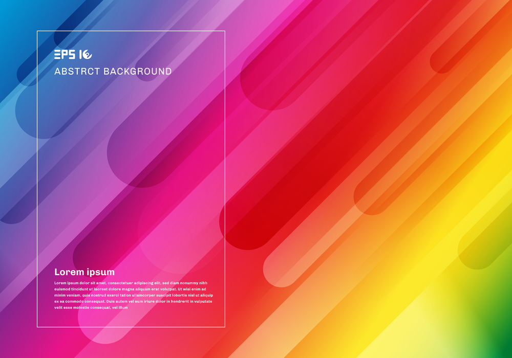Abstract colorful geometric background and dynamic shapes fluid motion composition. Vector illustration
