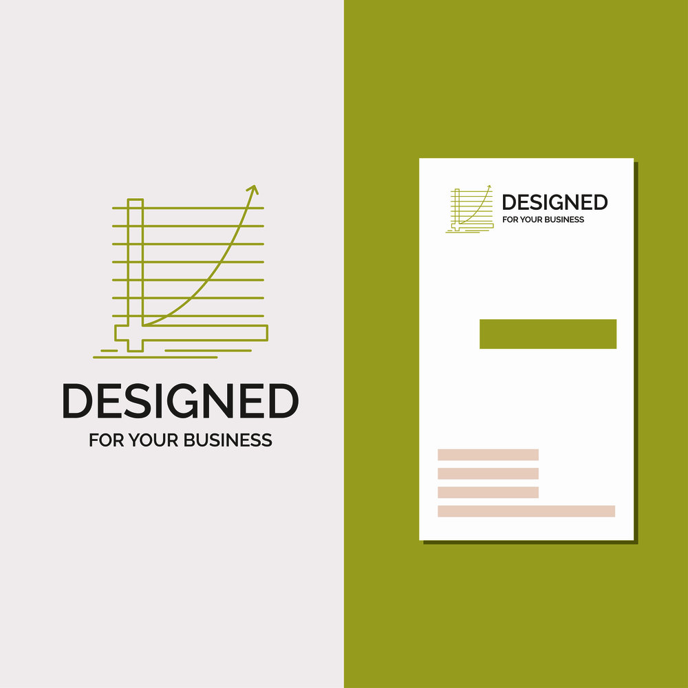 Business Logo for Arrow, chart, curve, experience, goal. Vertical Green Business / Visiting Card template. Creative background vector illustration. Vector EPS10 Abstract Template background