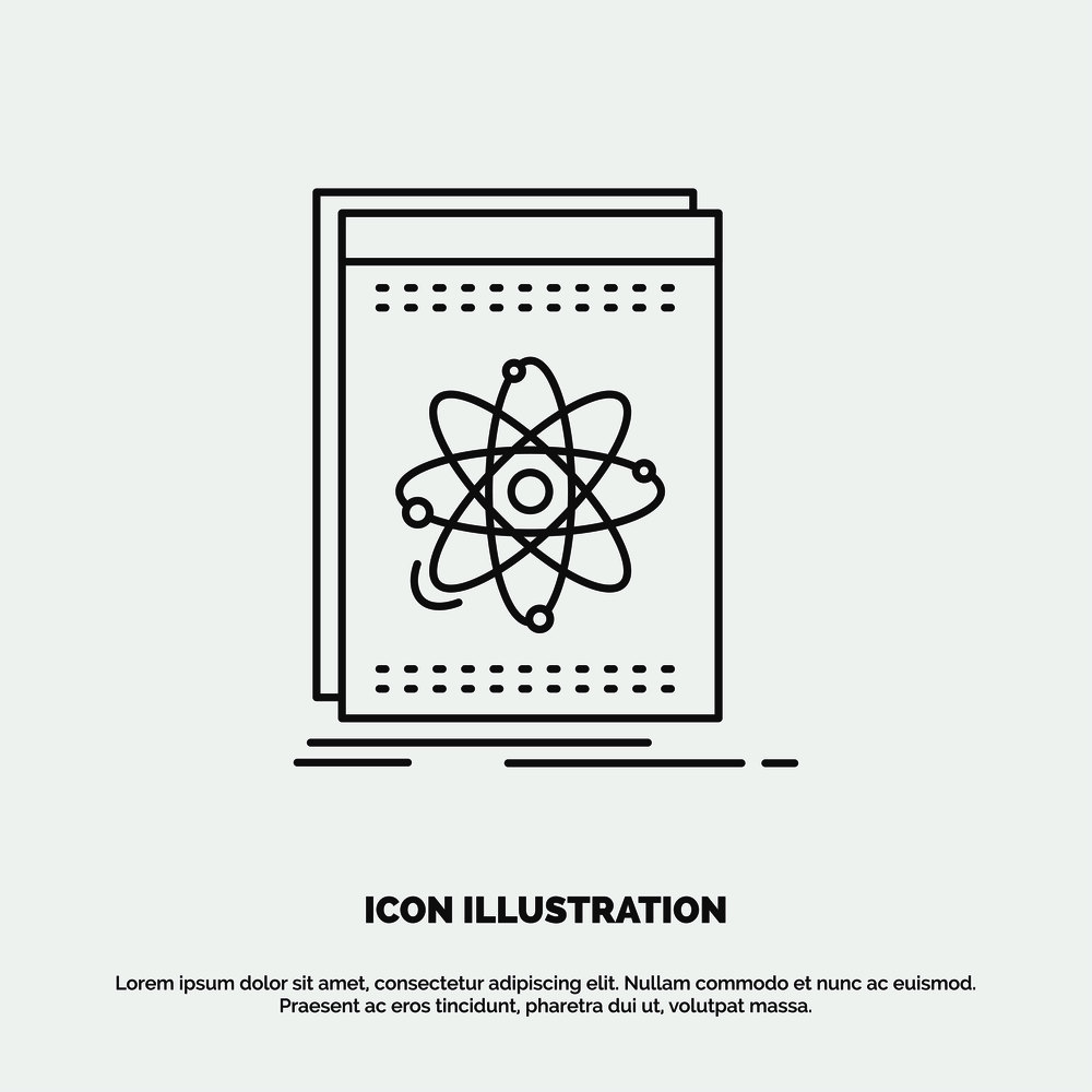 Api, application, developer, platform, science Icon. Line vector gray symbol for UI and UX, website or mobile application. Vector EPS10 Abstract Template background