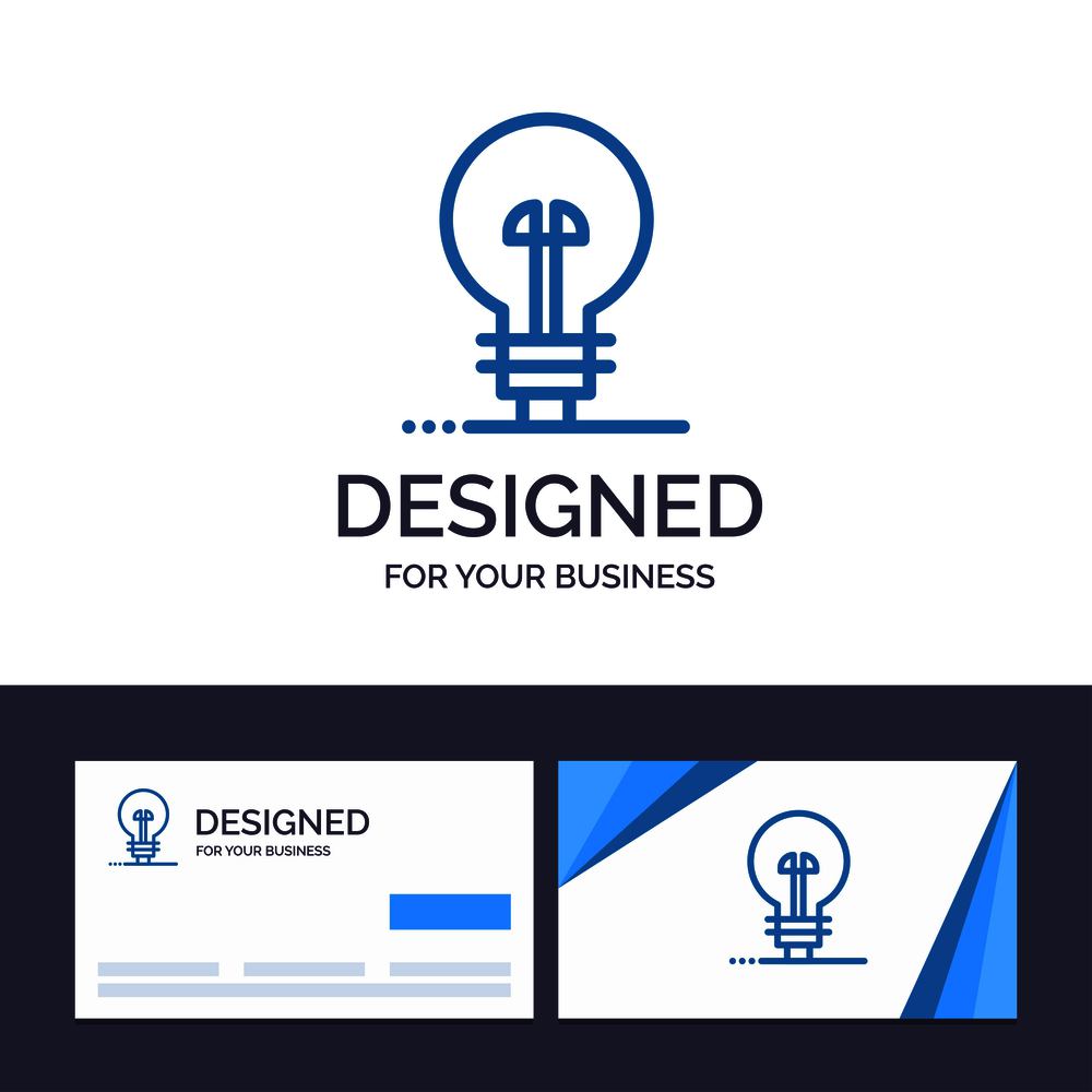 Creative Business Card and Logo template Business, Defining, Management, Product Vector Illustration