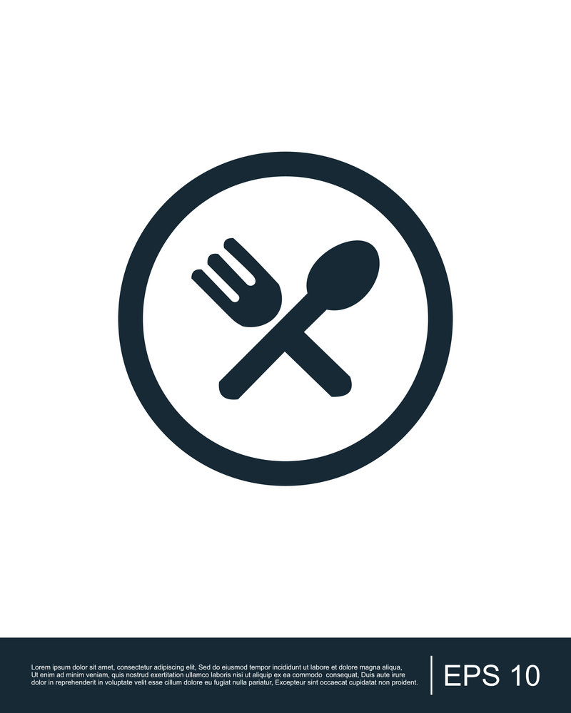 Restaurant icon template