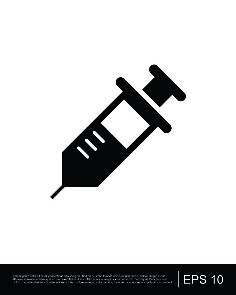Vaccine icon template