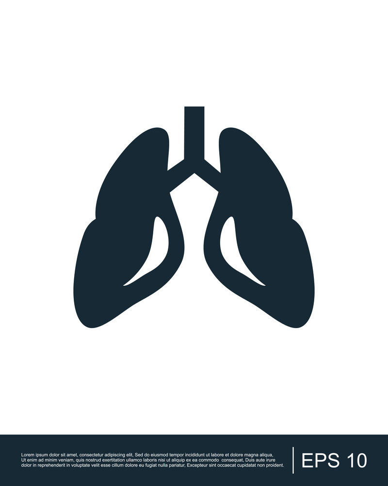 Lung icon template
