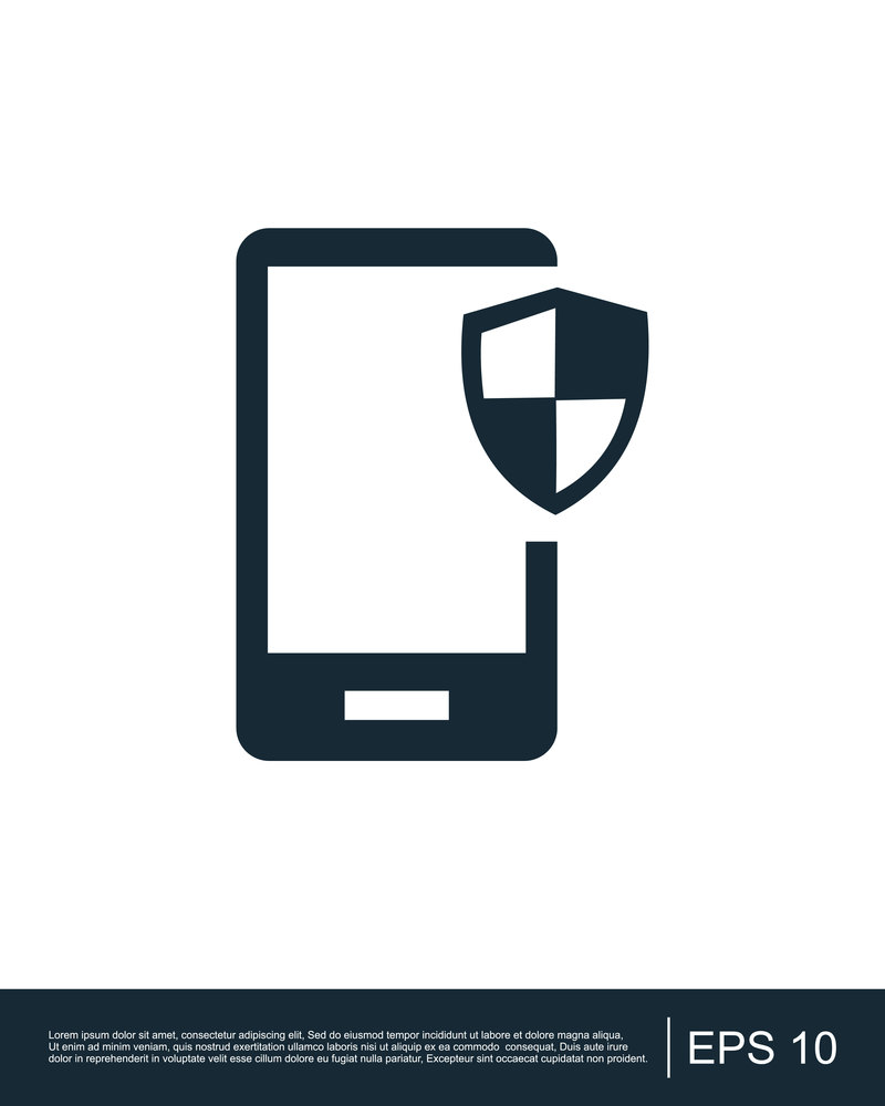 Mobile Security icon template