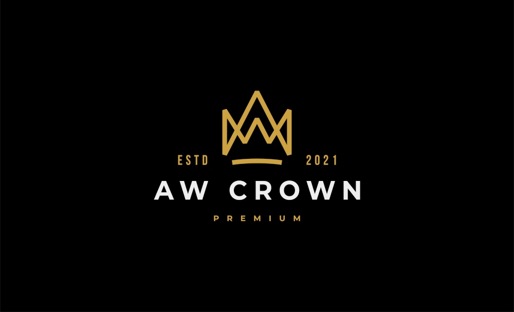 King Crown Logo Icon Design Vector Illustration