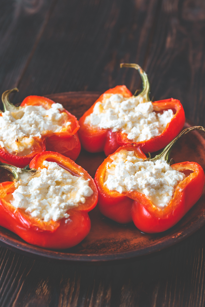 Stuffed peppers with feta