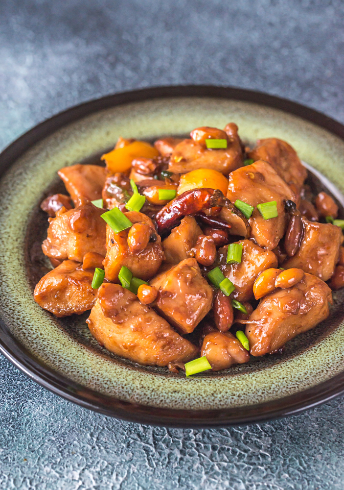 Bowl of Kung Pao chicken