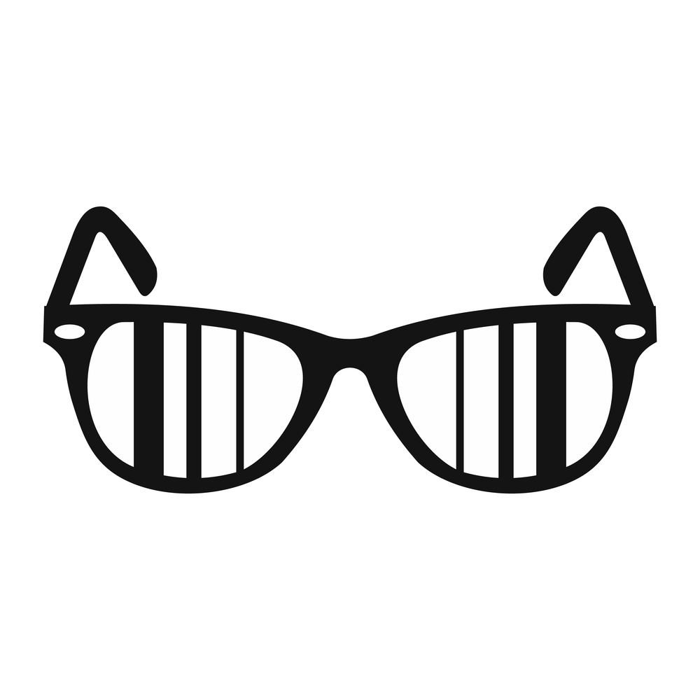 Sunglasses simple icon for web and mobile devices. Sunglasses simple icon