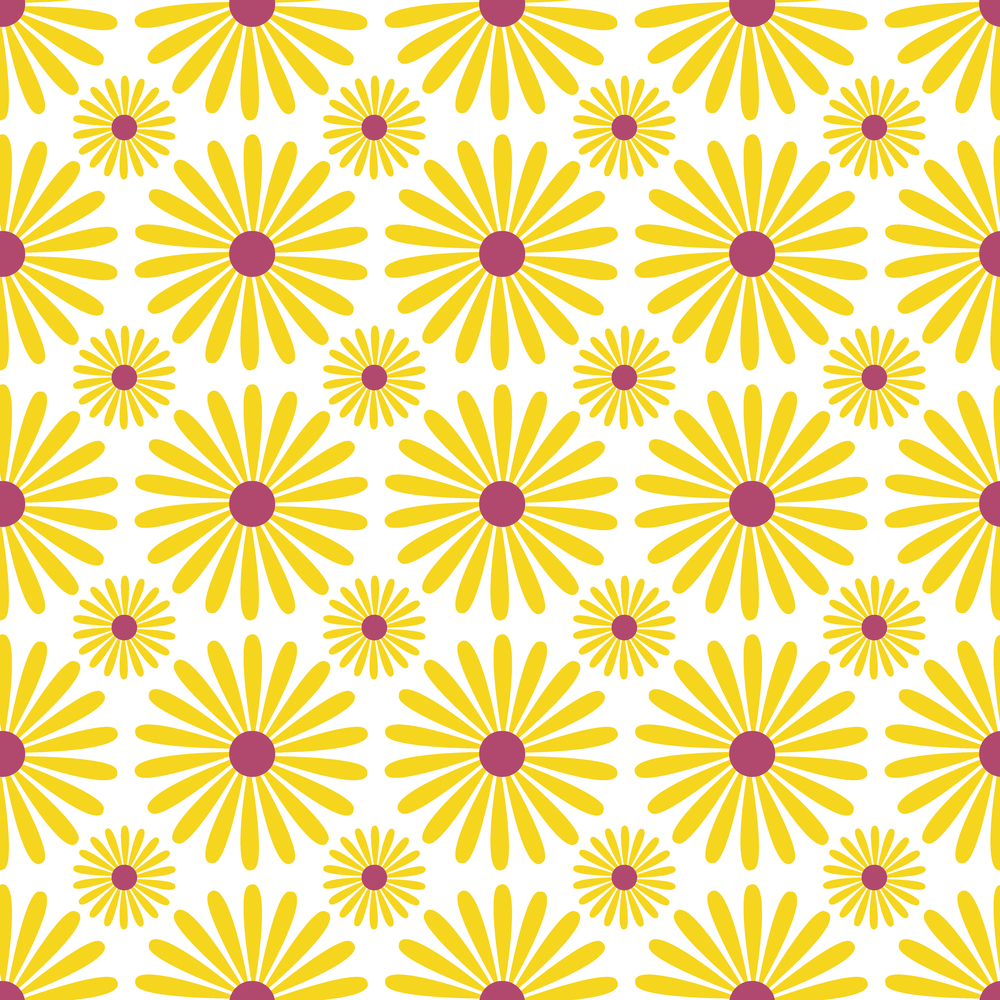 Sunflowers seamless pattern. Repeat floral background for textile design. Sunflowers seamless pattern. Repeat floral background for textile design.