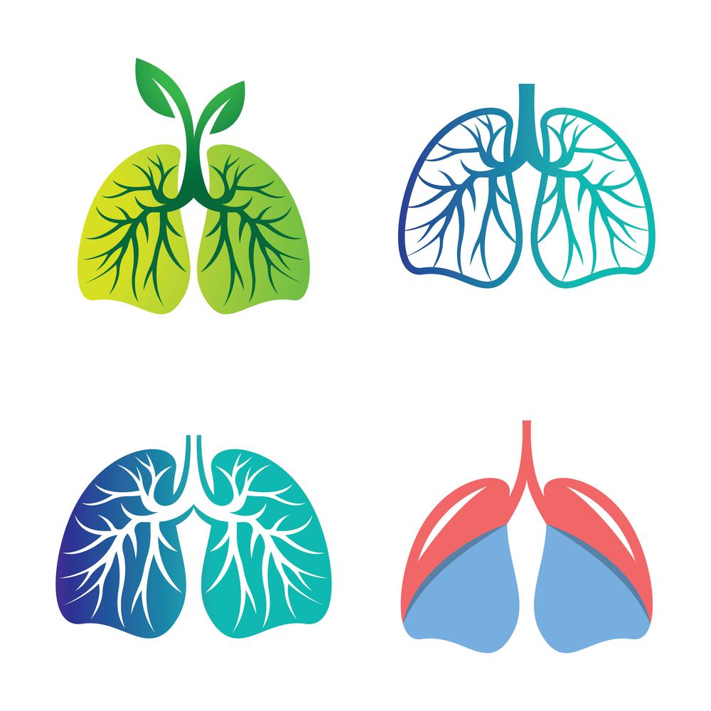 Lung logo images design illustration