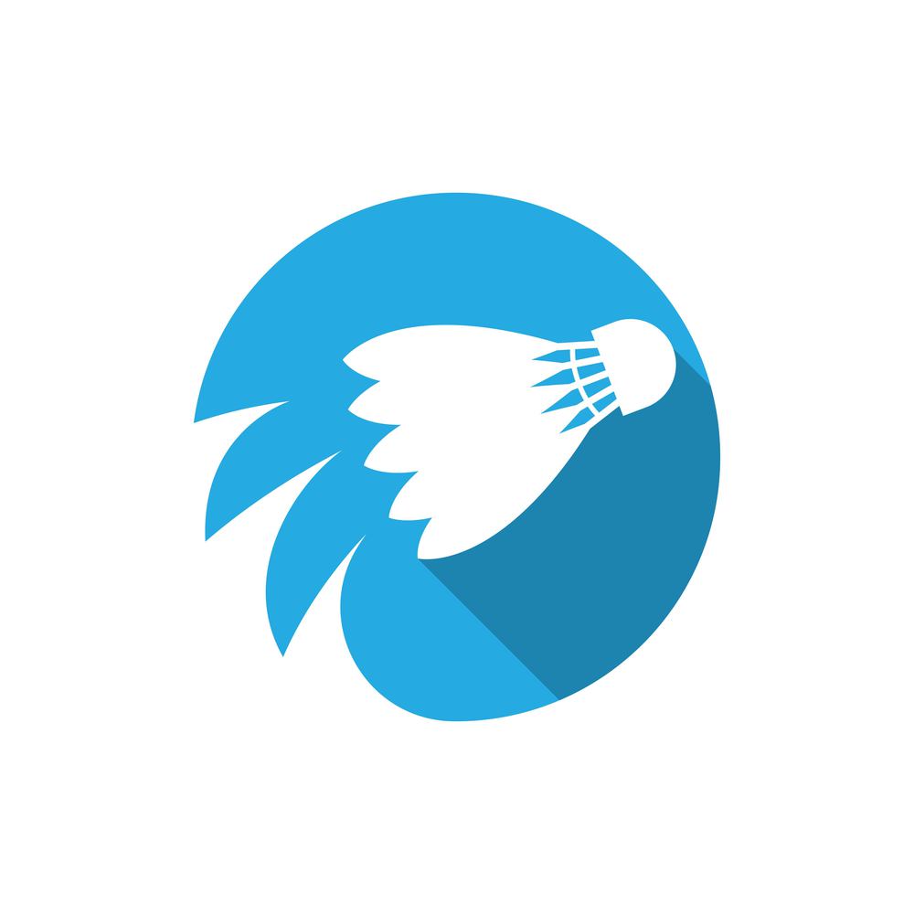 Badminton logo images  illustration design