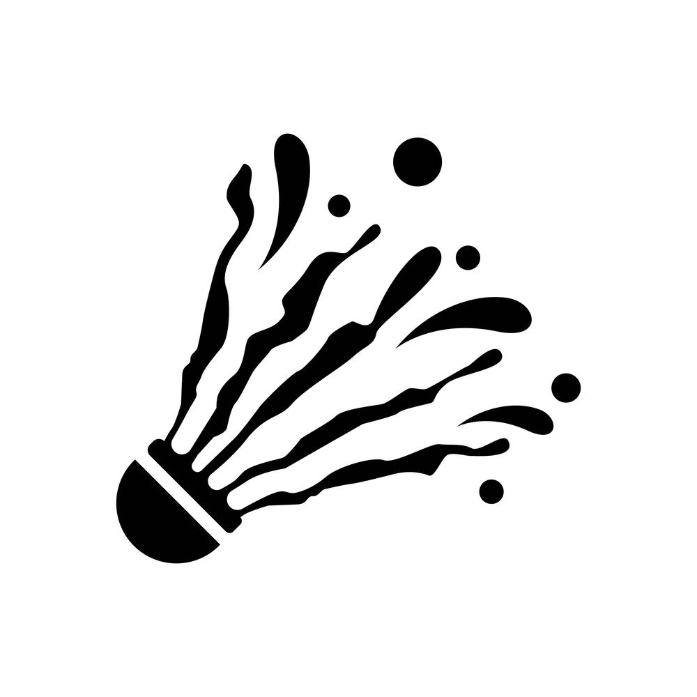 Badminton logo images  illustration design