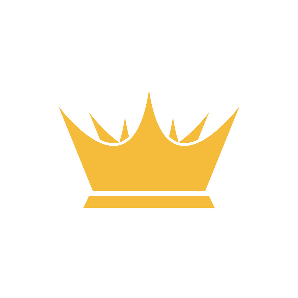 Royal King Queen Crown Elegant Luxury logo design