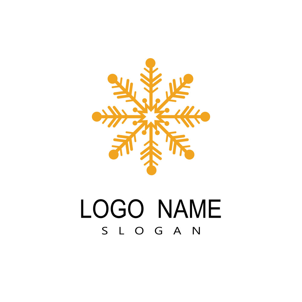 Snowflakes Style Design for Labels, Badges and Icons