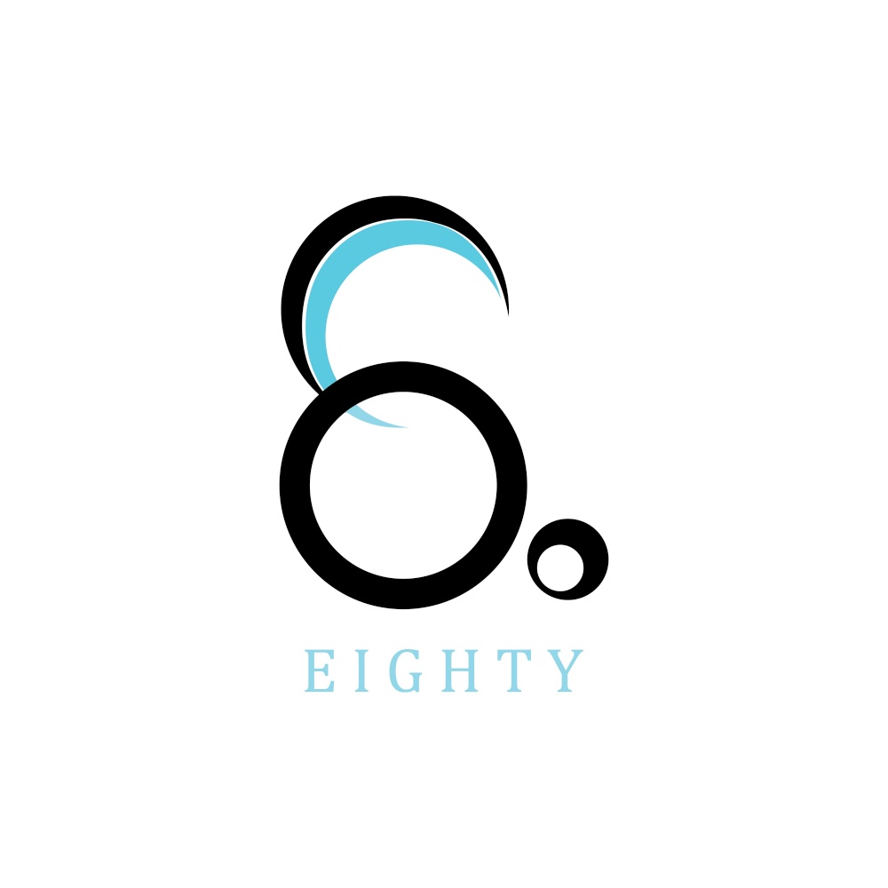 Number eight, eight icon logo vector design